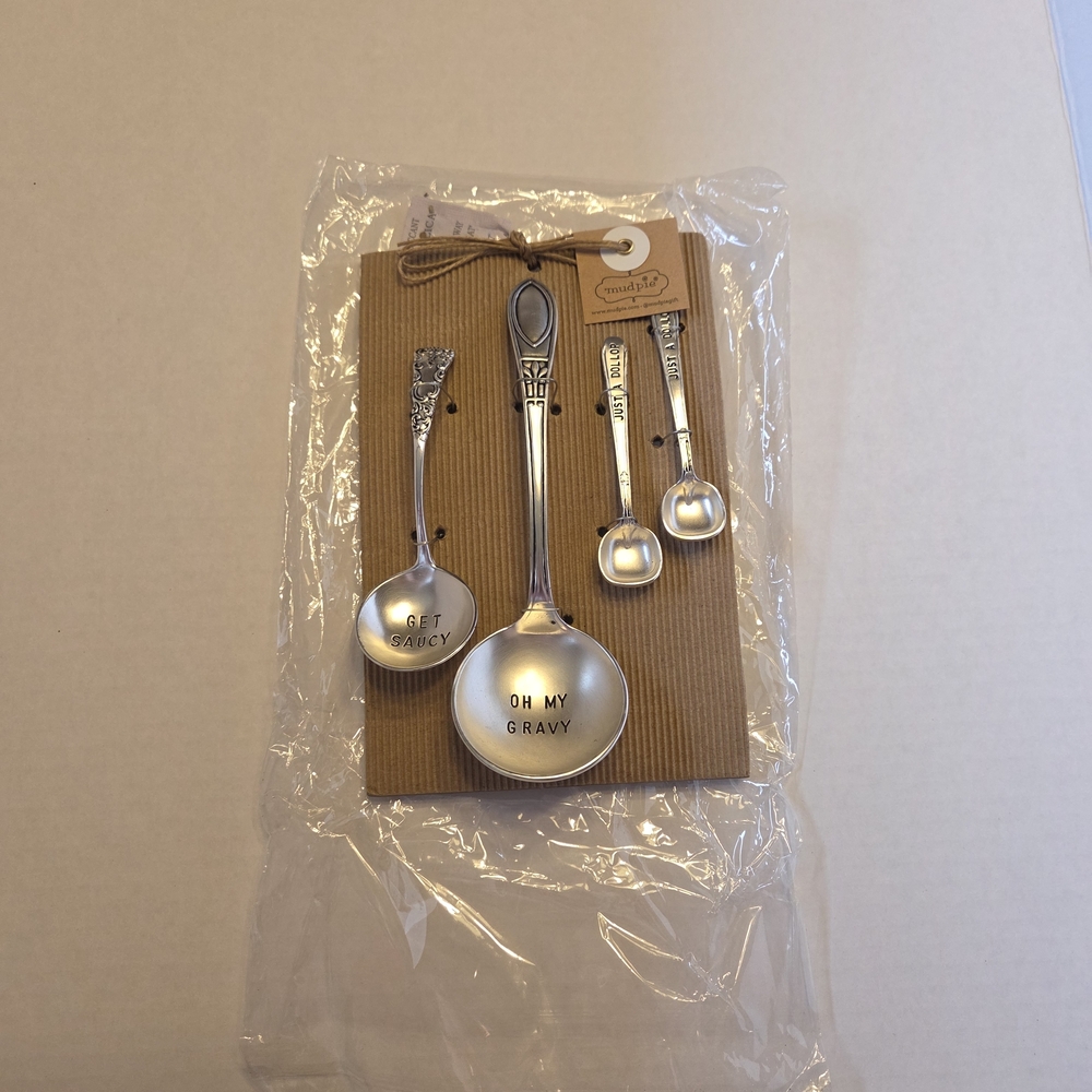 Oh My Gravy Serving Spoon Set - Silver